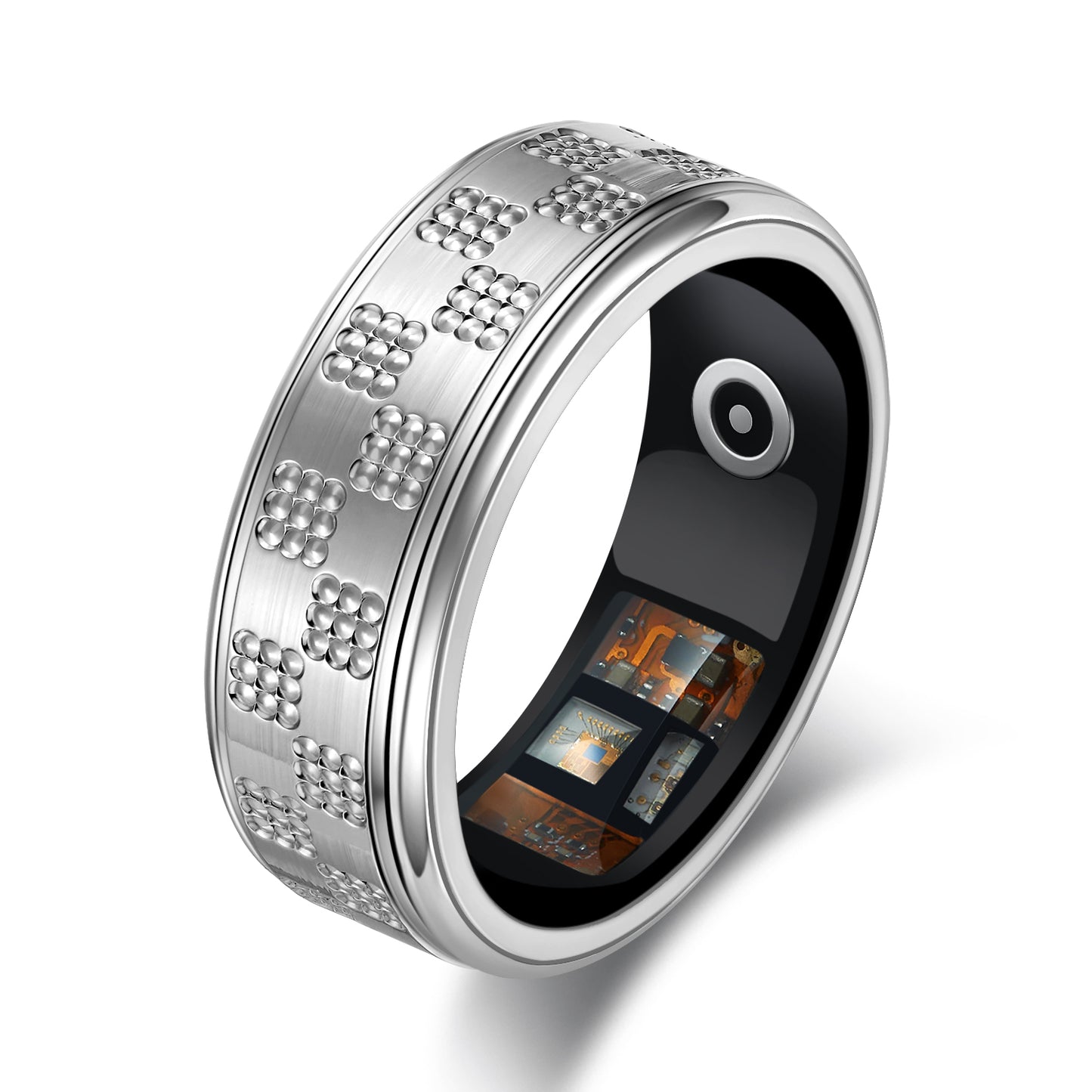 Durable Titanium Smart Ring for Health Monitoring with Motion Sensors