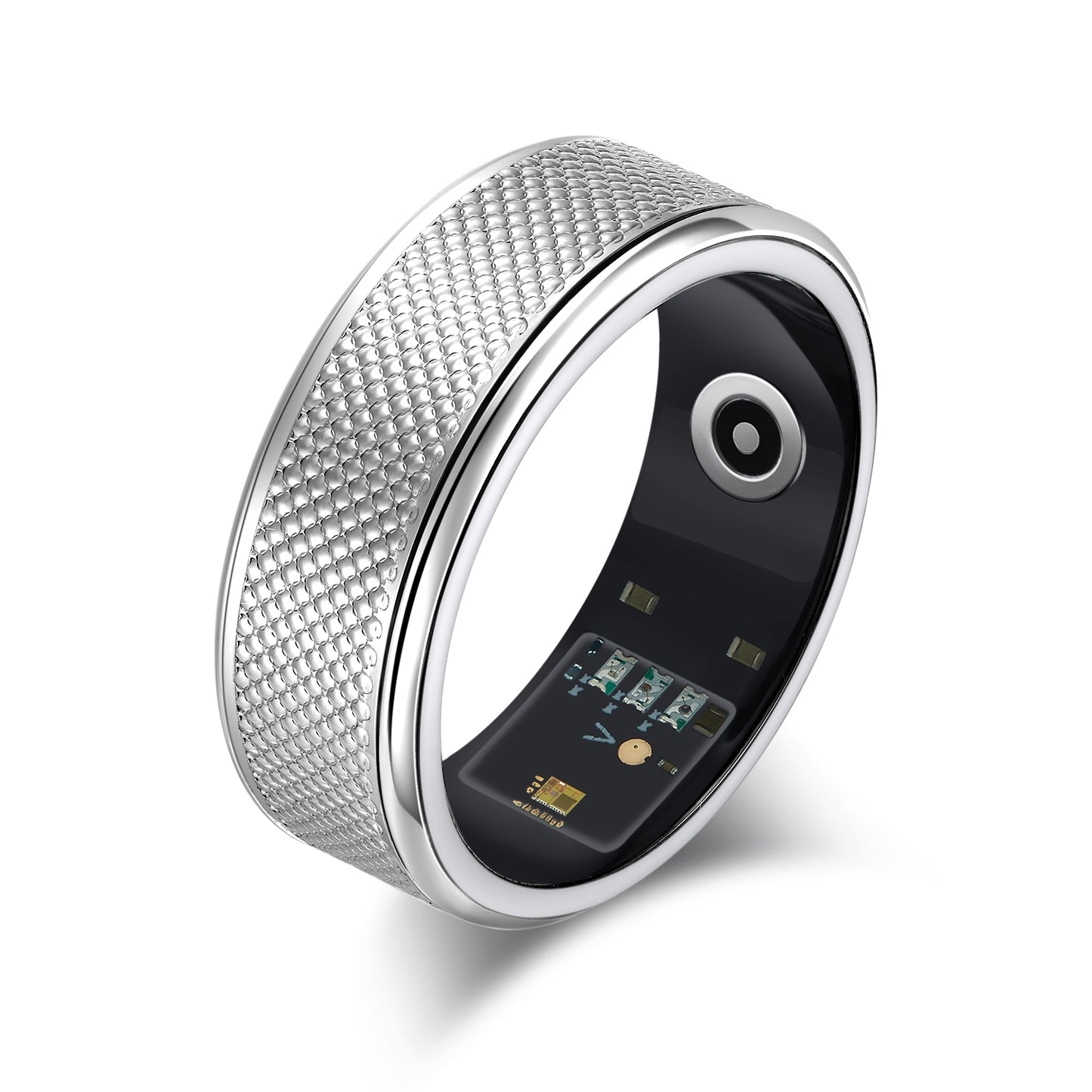 Durable Titanium Smart Ring for Health Monitoring with Motion Sensors