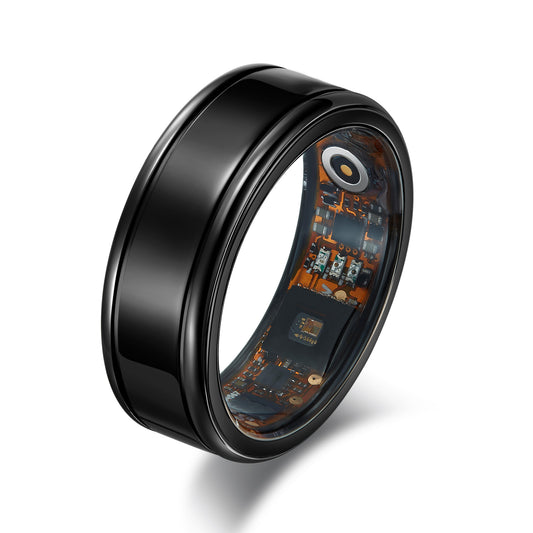 Fitness Titanium Smart Ring with Advanced Health Sensors