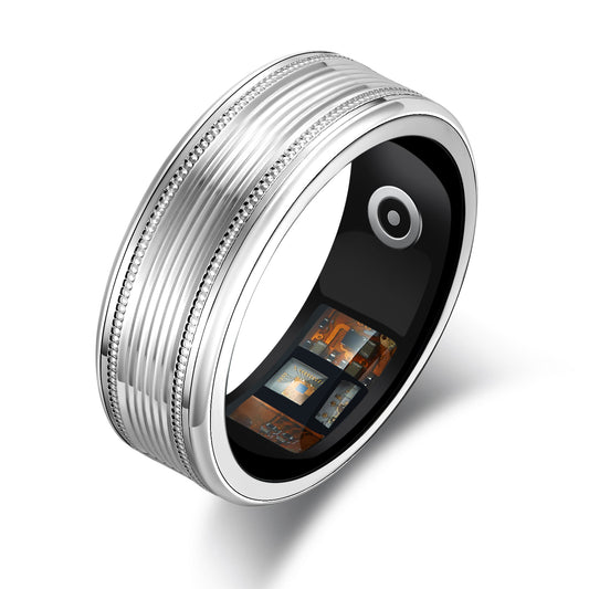 IP68 Waterproof Titanium Smart Ring for iOS & Android Compatibility